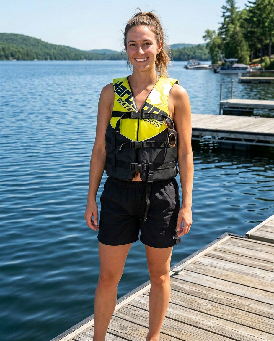 Hardcore USCG Type III Life Jacket PFD for Adults & Kids | Durable, Comfortable Ski Vest with Leg Strap for Watersports, Boating, Tubing & Enhanced Safety on the Water