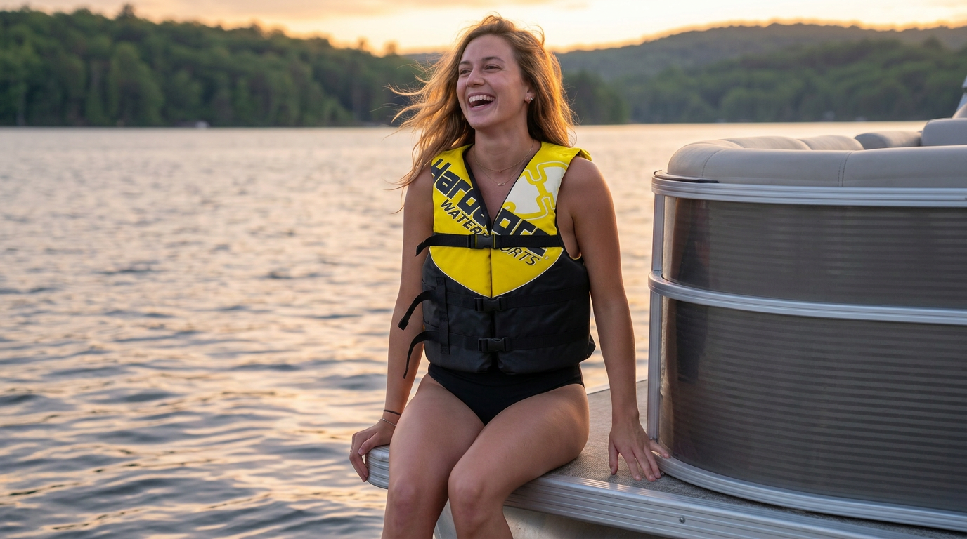 Hardcore Coast Guard Type III PFD for Youth Child Teen Adult; Life Vest Flotation Device; Life Jacket Paddle Vest for Big Kids, Jet ski, Wakeboard, Hardshell Kayak Life Jacket