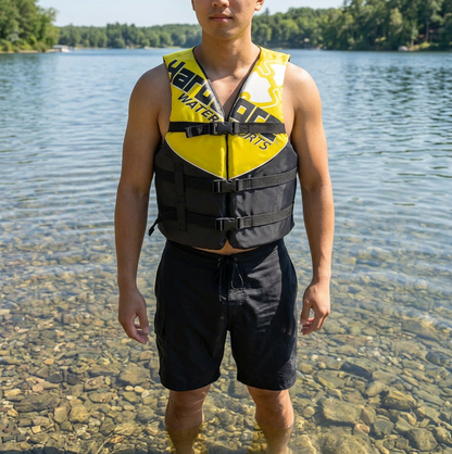 Hardcore Coast Guard Type III PFD for Youth Child Teen Adult; Life Vest Flotation Device; Life Jacket Paddle Vest for Big Kids, Jet ski, Wakeboard, Hardshell Kayak Life Jacket