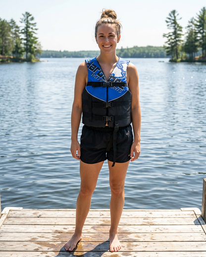 Hardcore USCG Type III Life Jacket PFD for Adults & Kids | Durable, Comfortable Ski Vest with Leg Strap for Watersports, Boating, Tubing & Enhanced Safety on the Water