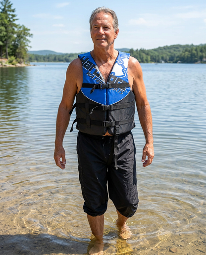 Hardcore USCG Type III Life Jacket PFD for Adults & Kids | Durable, Comfortable Ski Vest with Leg Strap for Watersports, Boating, Tubing & Enhanced Safety on the Water