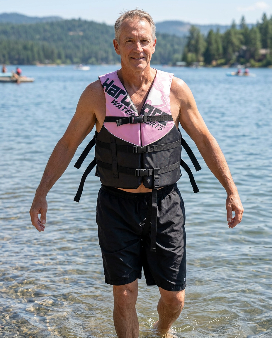 Hardcore USCG Type III Life Jacket PFD for Adults & Kids | Durable, Comfortable Ski Vest with Leg Strap for Watersports, Boating, Tubing & Enhanced Safety on the Water