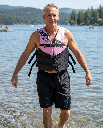 Hardcore USCG Type III Life Jacket PFD for Adults & Kids | Durable, Comfortable Ski Vest with Leg Strap for Watersports, Boating, Tubing & Enhanced Safety on the Water