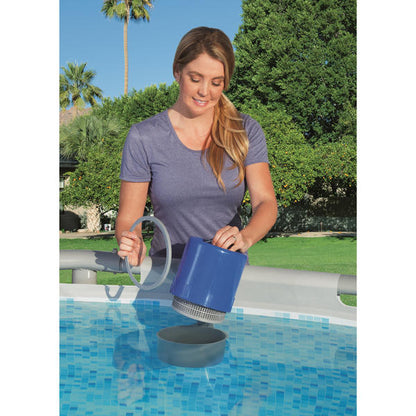 Bestway 58233E 800 GPH Above Ground Swimming Pool Surface Skimmer Debris Cleaner with Quick Set Up & Adjustable Mounting Bracket for Customized Height