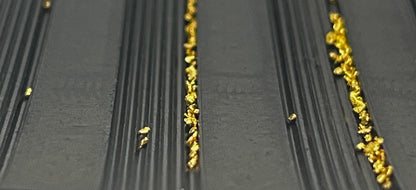 Sluice Box Rubber V Matting; Gold Sluice mat for fine Gold Recovery Set; Gold Prospecting Supplies; precut trimmable Size Selection, Black/Green Color, Mini Rib/Micro Rib Pattern