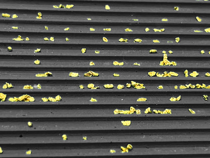 Sluice Box Rubber V Matting; Gold Sluice mat for fine Gold Recovery Set; Gold Prospecting Supplies; precut trimmable Size Selection, Black/Green Color, Mini Rib/Micro Rib Pattern