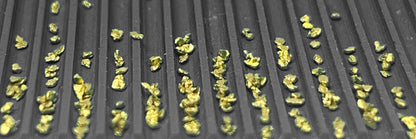 Sluice Box Rubber V Matting; Gold Sluice mat for fine Gold Recovery Set; Gold Prospecting Supplies; precut trimmable Size Selection, Black/Green Color, Mini Rib/Micro Rib Pattern