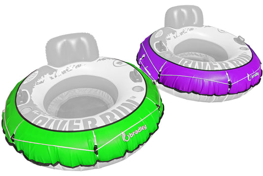 2 Pack Heavy Duty River Tube Cover Only; Made in USA to fit River Run Tube; Compatible with Intex Inflatable River Run river float tube & Most 53" River Tubes