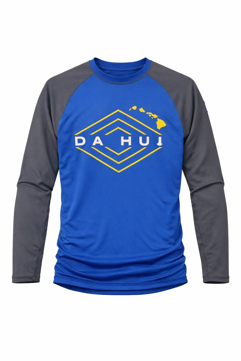 Men’s Da Hui Long Sleeve Rash Guard – UPF 50+ Sun Protection Surf & Swim Shirt, Compression Fit Quick-Dry Performance Top for Water Sports