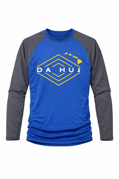 Men’s Da Hui Long Sleeve Rash Guard – UPF 50+ Sun Protection Surf & Swim Shirt, Compression Fit Quick-Dry Performance Top for Water Sports
