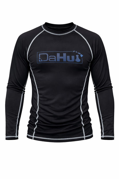 Men’s Da Hui Long Sleeve Rash Guard – UPF 50+ Sun Protection Surf & Swim Shirt, Compression Fit Quick-Dry Performance Top for Water Sports