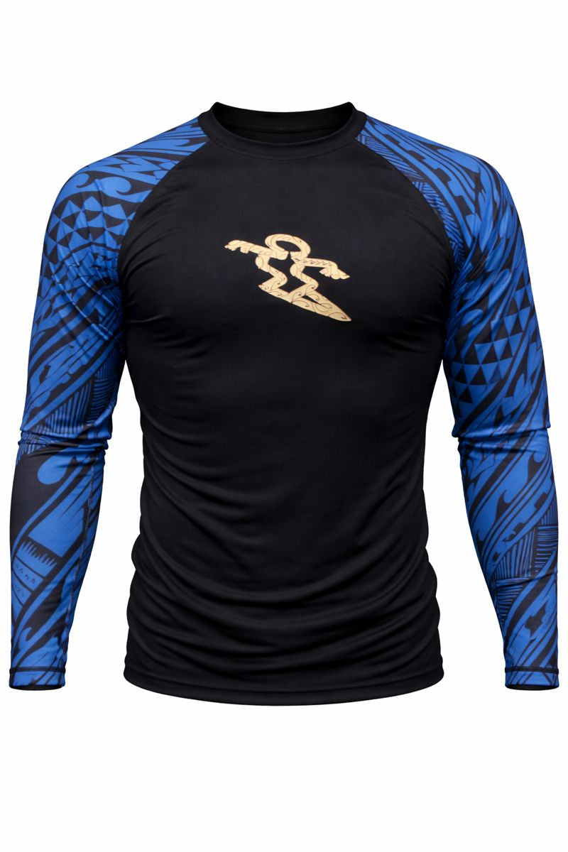 Men’s Da Hui Long Sleeve Rash Guard – UPF 50+ Sun Protection Surf & Swim Shirt, Compression Fit Quick-Dry Performance Top for Water Sports