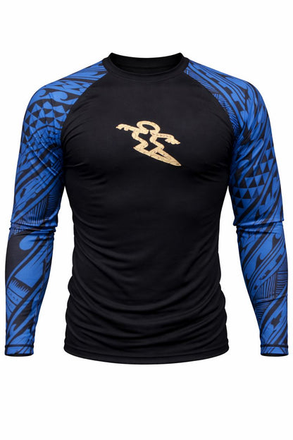 Men’s Da Hui Long Sleeve Rash Guard – UPF 50+ Sun Protection Surf & Swim Shirt, Compression Fit Quick-Dry Performance Top for Water Sports