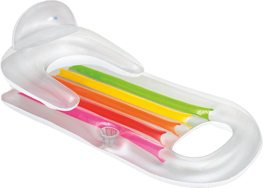 Intex King Kool 58802EP Inflatable Lounging Swimming Pool Float, Multi-Colored
