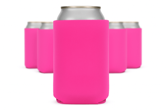 50-Pack Blank Can Coolers – Premium Collapsible Foam Beverage Insulators for 12oz Cans & Bottles – Customizable, Durable Drink Sleeves for Weddings, Parties, Events, Favors & Promotions
