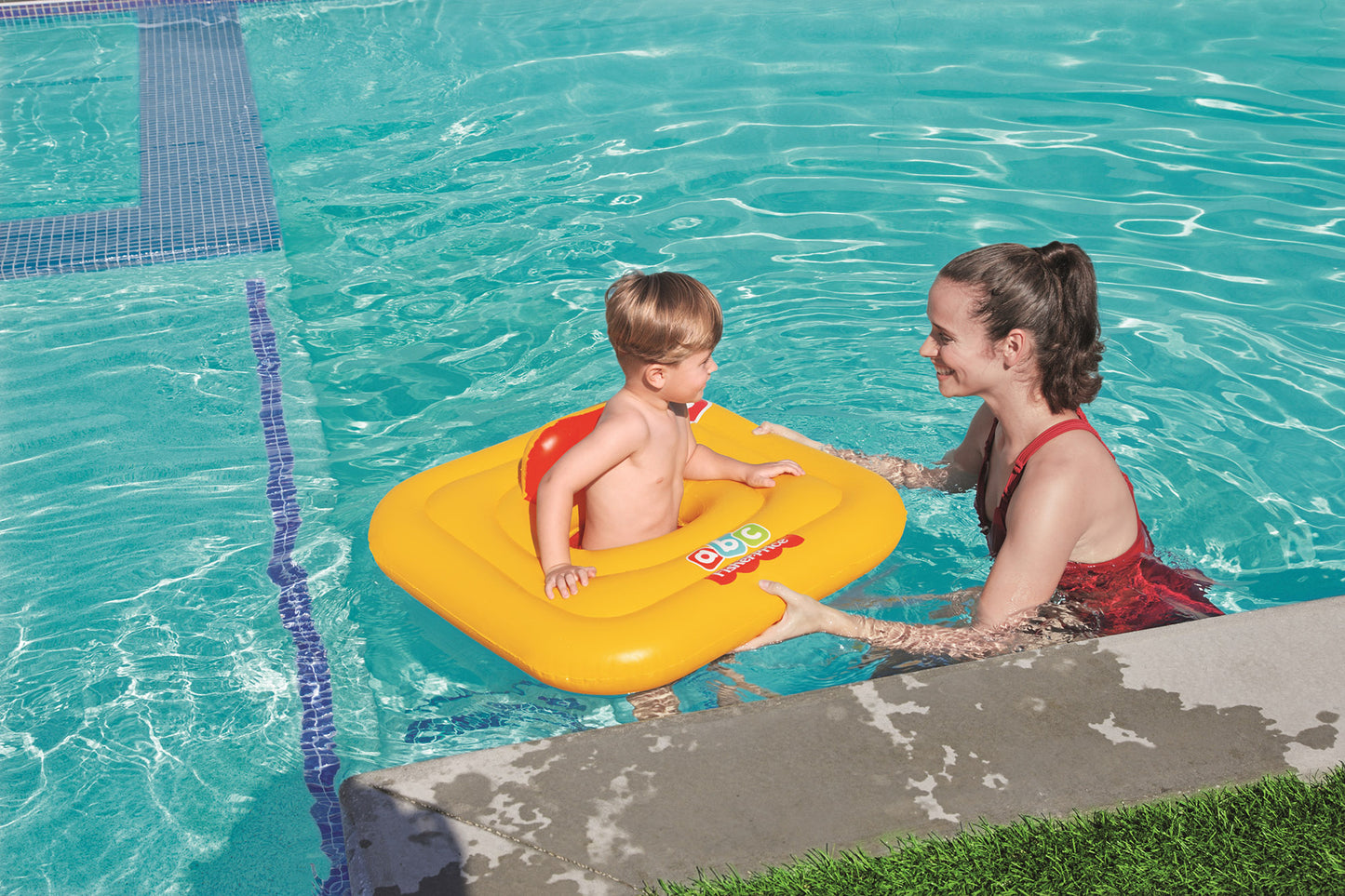 Bestway Swim Safe Baby Support Step A Vinyl Yellow Swim Float