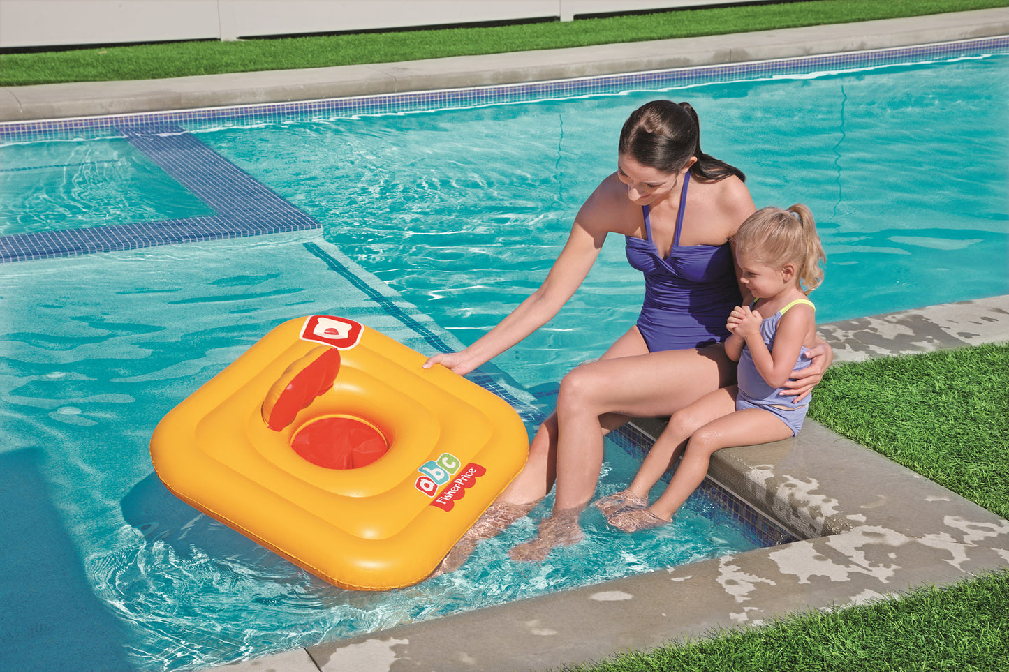 Bestway Swim Safe Baby Support Step A Vinyl Yellow Swim Float