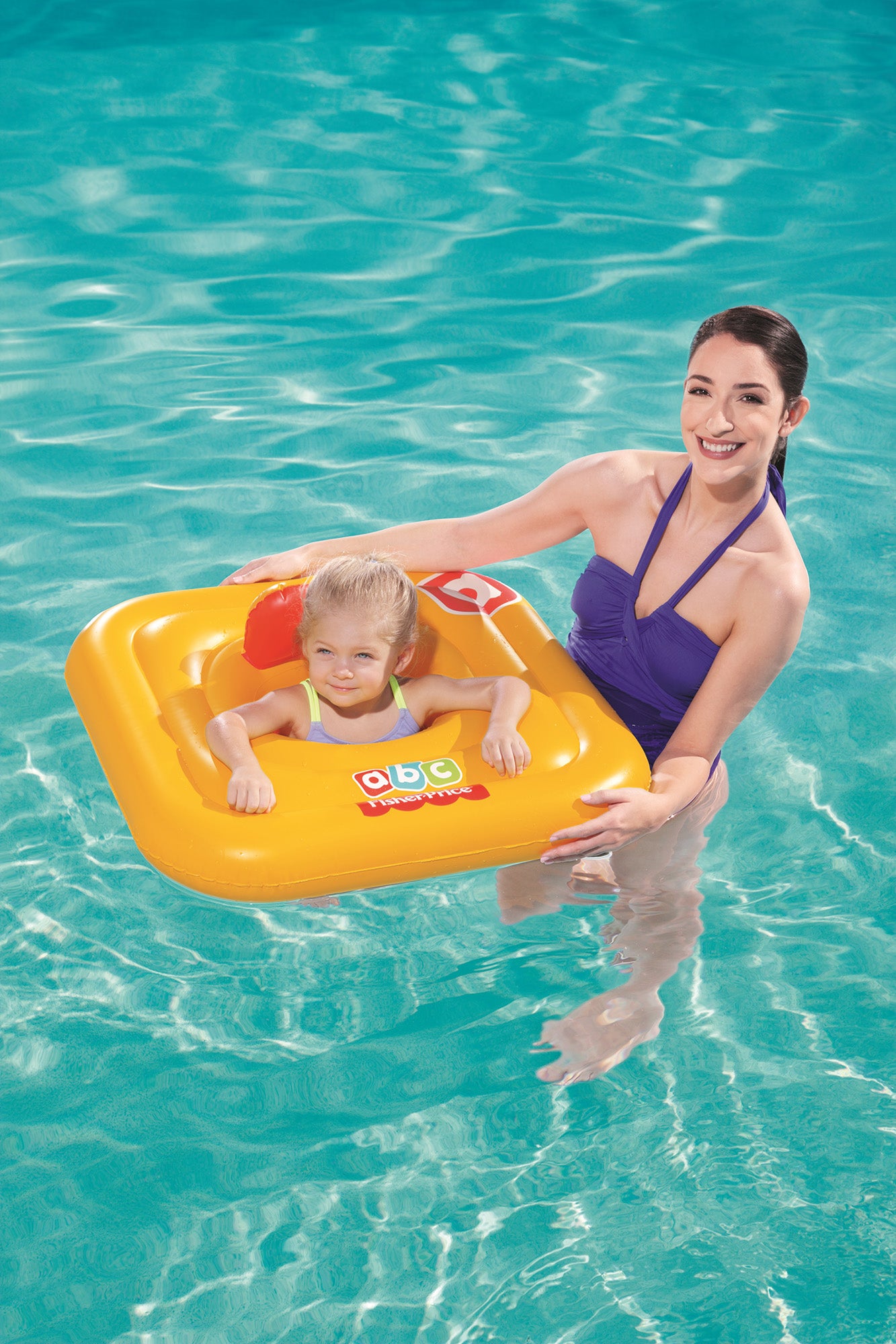 Bestway Swim Safe Baby Support Step A Vinyl Yellow Swim Float