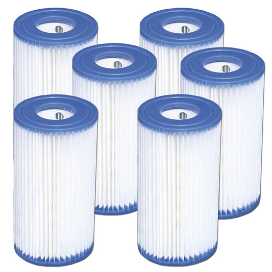 6 Pack Intex Type A Filter Cartridge for Above Ground Swimming Pool Pumps