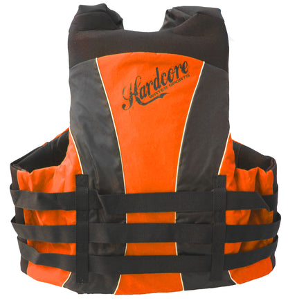 Hardcore Water Sports Premium Neo/Poly Life Jacket | USCG Approved Type III Life Vest for Waterskiing, Boating, Wakeboarding, Canoeing, Tubing