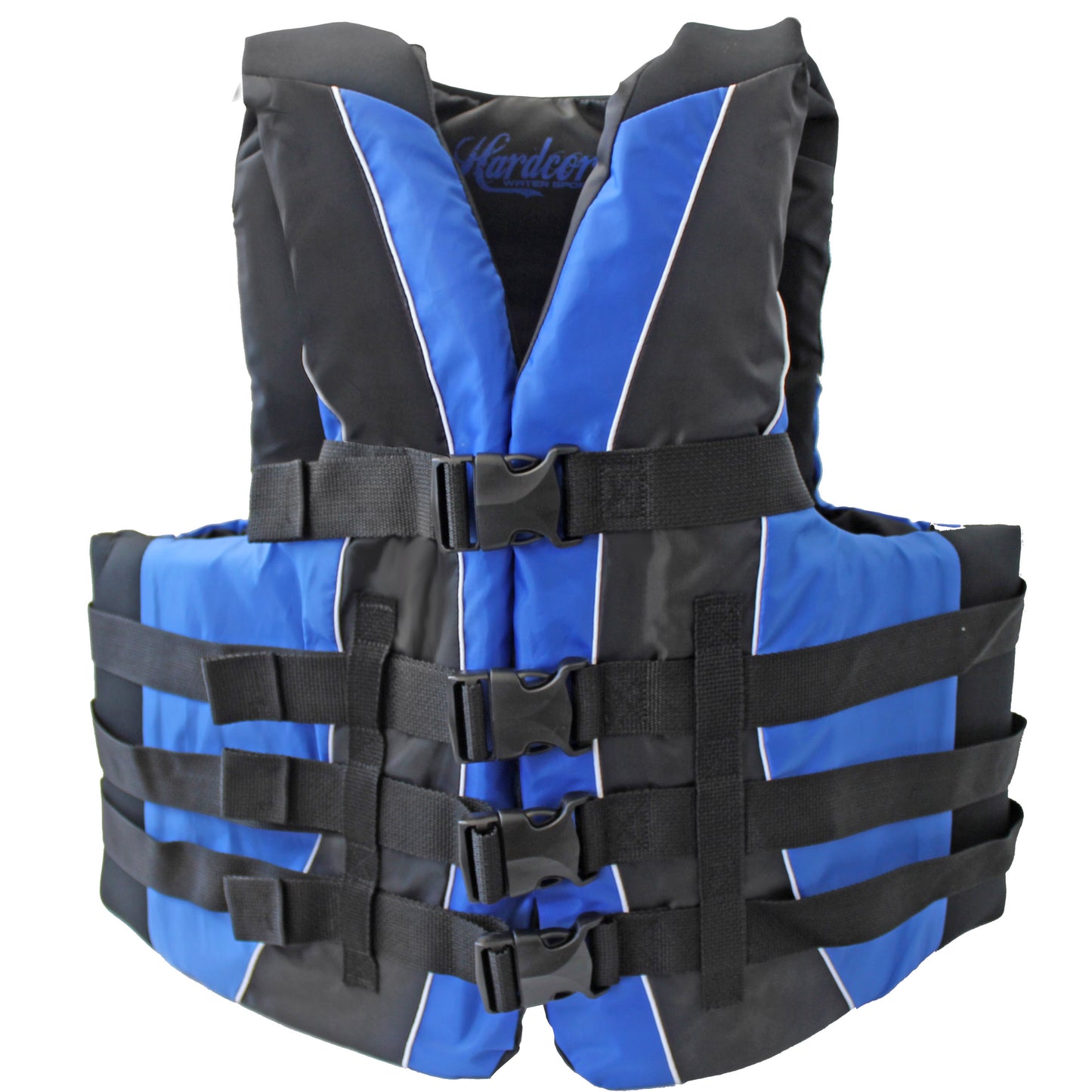 Hardcore Water Sports Premium Neo/Poly Life Jacket | USCG Approved Type III Life Vest for Waterskiing, Boating, Wakeboarding, Canoeing, Tubing
