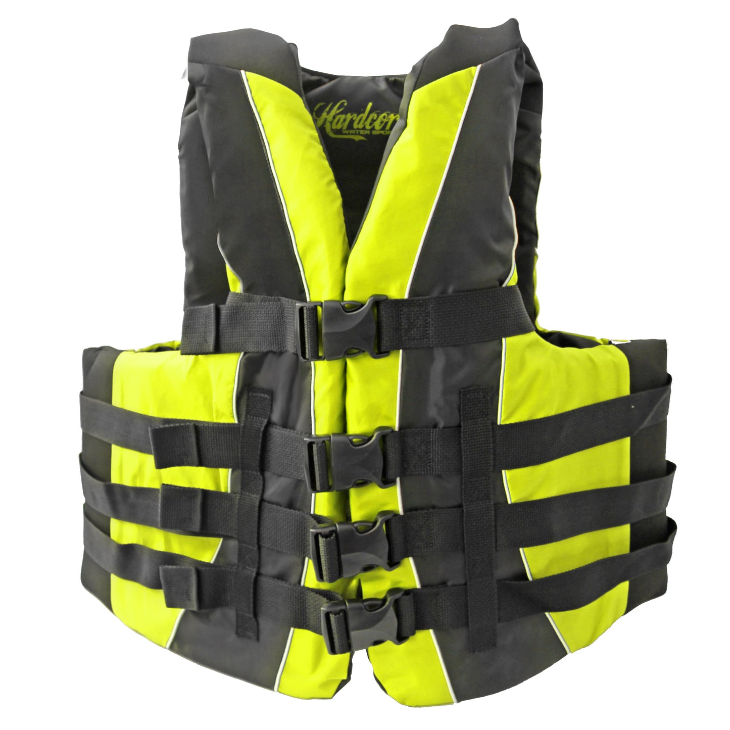 Hardcore Water Sports Premium Neo/Poly Life Jacket | USCG Approved Type III Life Vest for Waterskiing, Boating, Wakeboarding, Canoeing, Tubing