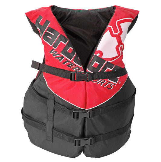 Hardcore Coast Guard type III PFD for youth child teen adult; Life vest flotation device; life jacket paddle vest for big kids, Jet ski, wakeboard, hardshell kayak life jacket