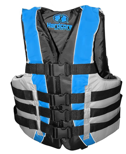 High-Performance Hardcore Adult Life Vest | USCG Approved Safety Flotation Device for Water Sports, Boating, and Outdoor Adventures | Fully Enclosed and Designed for Max Visibility