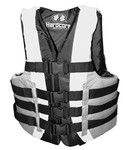 High-Performance Hardcore Adult Life Vest | USCG Approved Safety Flotation Device for Water Sports, Boating, and Outdoor Adventures | Fully Enclosed and Designed for Max Visibility