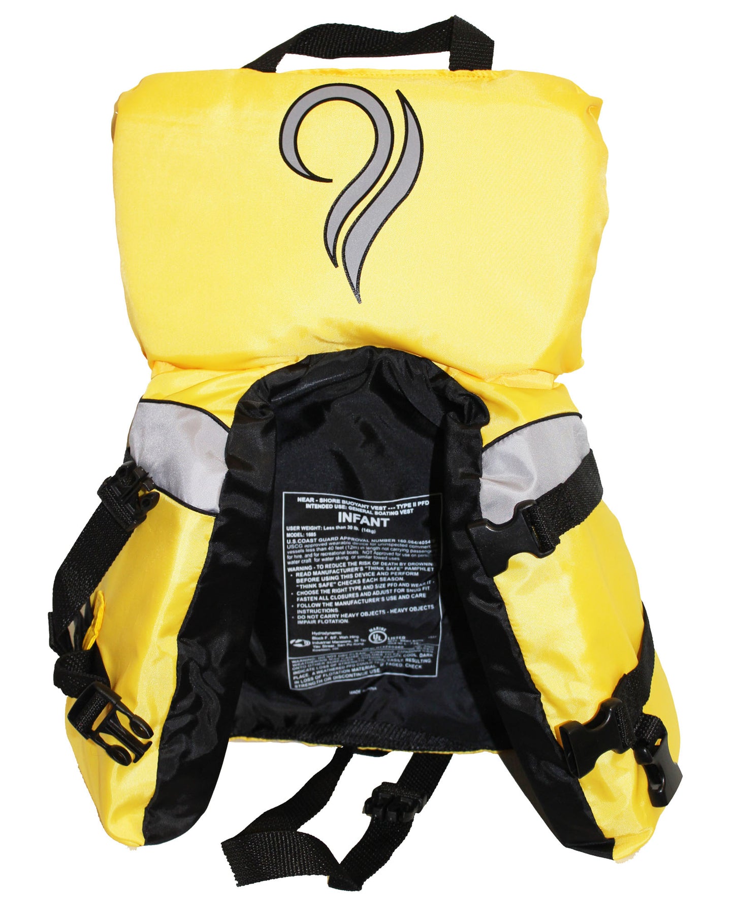 Bradley Infant Baby Life Jacket Vest | US Coast Guard Type III High Visibility
