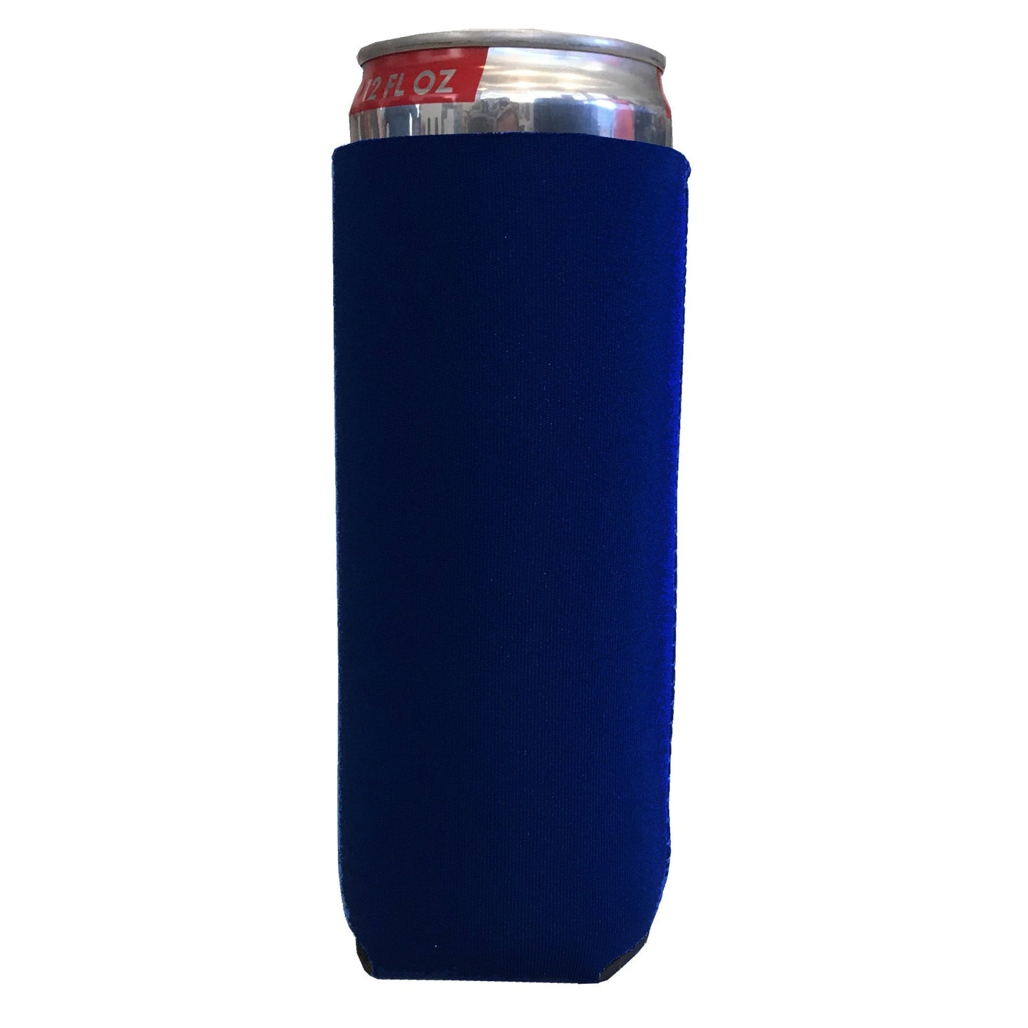 Neoprene 12 Ounce Slim Can Cooler Navy