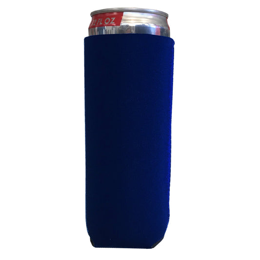 Neoprene 12 Ounce Slim Can Cooler Navy