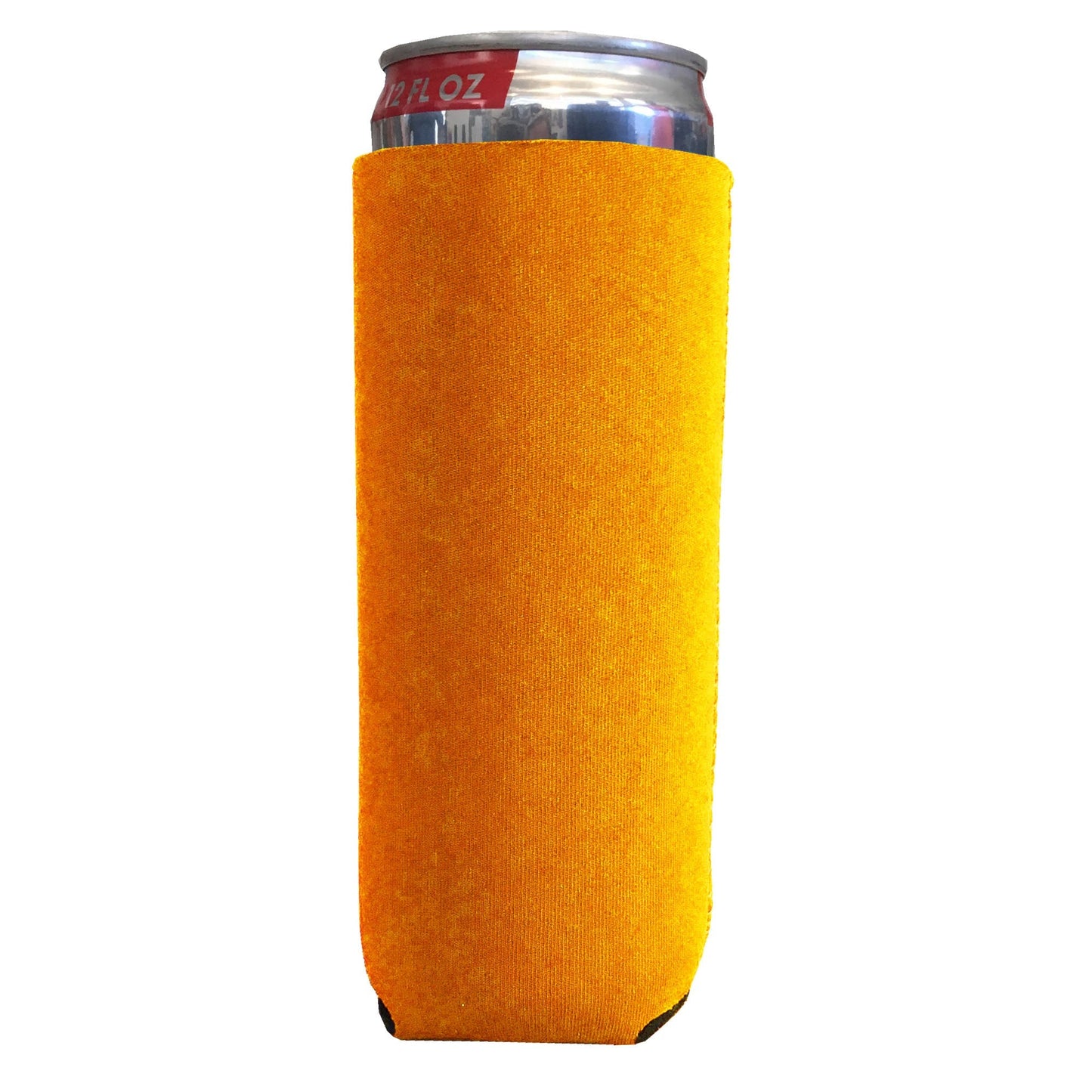 Neoprene 12 Ounce Slim Can Cooler Orange