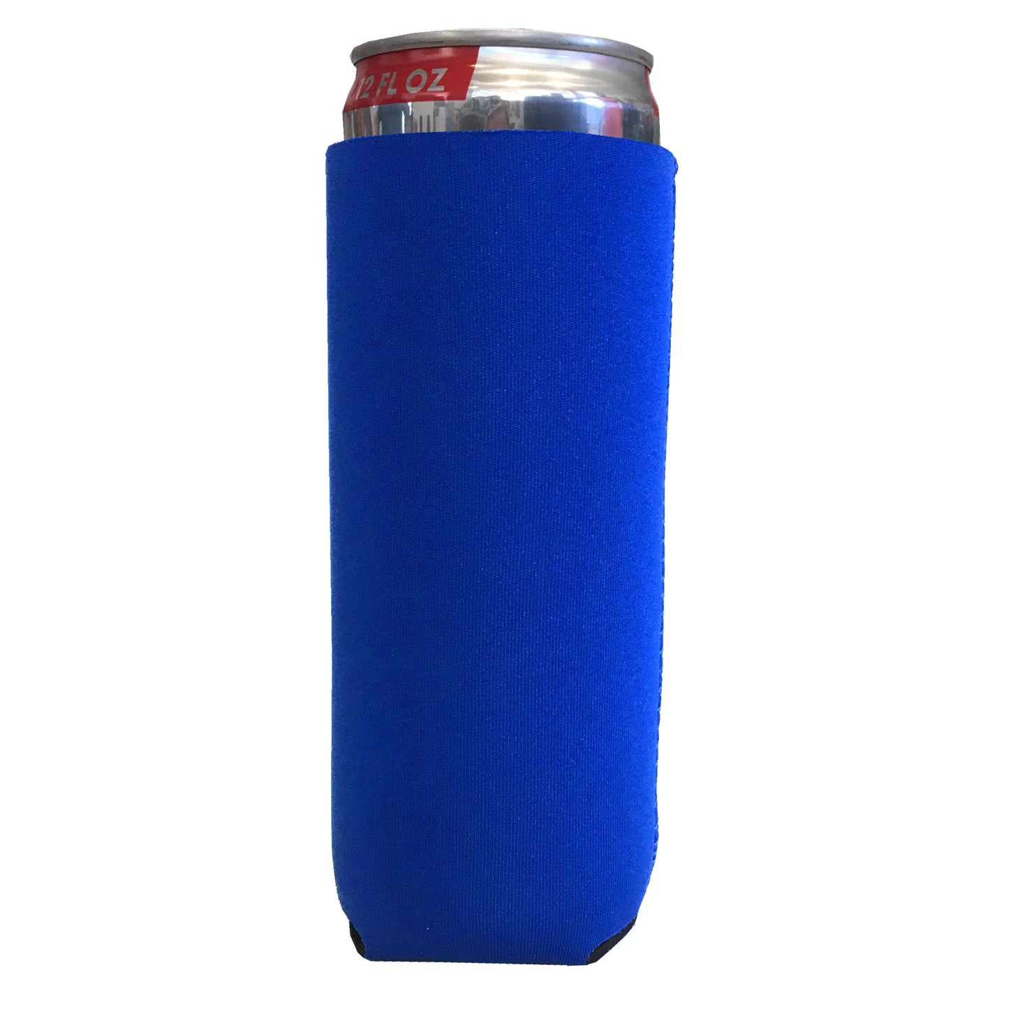 Neoprene Can Cooler Collapsible Sleeves for Slim 12oz Cans - 12-Pack - Blank Design for any Event - Lightweight 3mm Thick Insulation Keeps Your Drinks Cool!