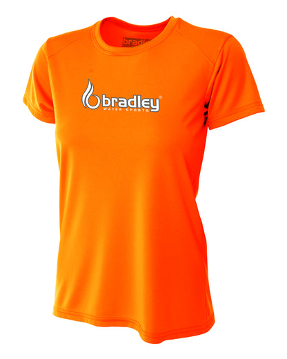 Bradley Women's Short Sleeve Rash Guard Surf Comfortable Performance Swim Shirt