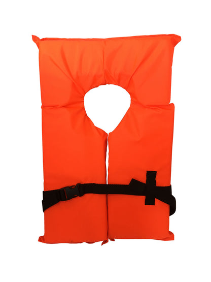 Type II Neon Orange Life Jacket Vest - Adult Universal or Youth Boating PFD