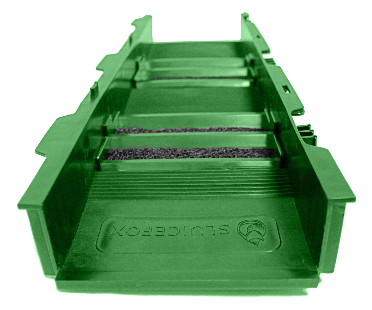 Sluice Fox Portable Expandable Sluice Box for Gold Mining and Prospecting; Includes miner's moss, Hungarian style riffles, and deep V riffles.  Essential tool for gold panning kits