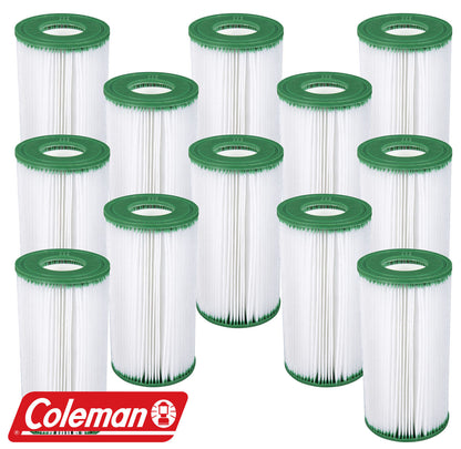 12 Pack Coleman Type III A/C Filter Cartridge for 1000 & 1500 GPH Filter Pumps