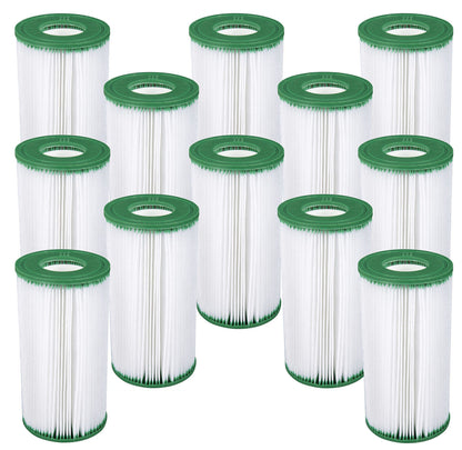 12 Pack Coleman Type III A/C Filter Cartridge for 1000 & 1500 GPH Filter Pumps