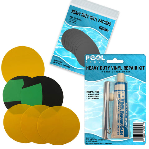 Repair Kit for Summerstylez Island | Vinyl glue |  Yellow and Black Multi Patches