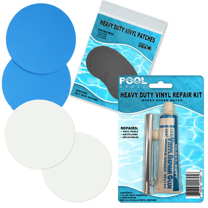 Repair Kit for X5 Canopy Island | Vinyl glue | White and Blue Patches