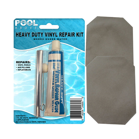 Repair Kit for DuraBeam Supreme Air-Flow Mattress | Vinyl glue | Gray Rectangle Patches