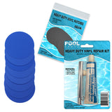 Repair Kit for Easy Set Pool Inflatable Ring Pools | Vinyl glue | Blue Patches