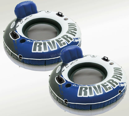 2 Pack Intex River Run I Tube Inflatable Float Raft 53" Diameter