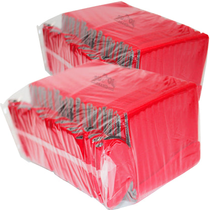 50 Premium Blank Beverage Insulators Can Coolers for Soda and Beer (Red)