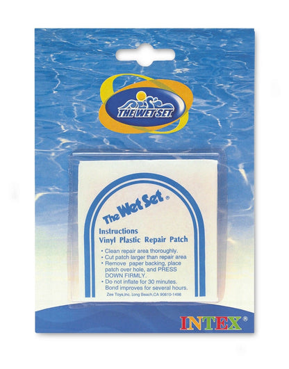 Vinyl Repair Patch Stick On for Inflatables Pools Wet Set - 6 Patches Included