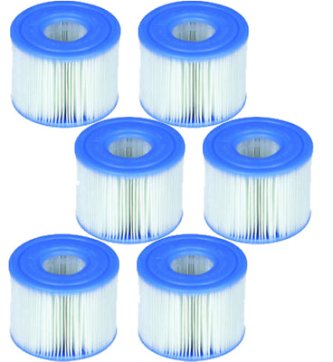 Intex PureSpa Type S1 Filter Cartridge Spa Replacement Cartridges 6 Pack