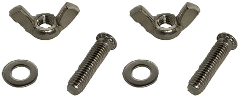 Sluice Fox Folding Aluminum Sluice Box Replacement Large Riffles - Bolts, Wing Nuts, and Washer - 2 Pack